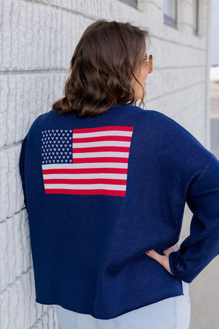 CASEY Hi Lo Flag Cardigan