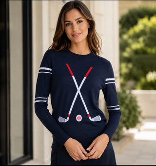CROSSED CLUBS GOLF Sweater